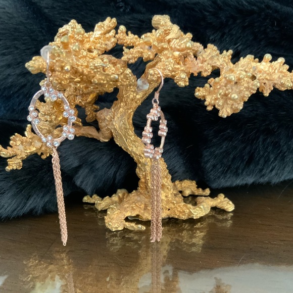 Rose Gold .925 Earrings - Picture 2 of 4